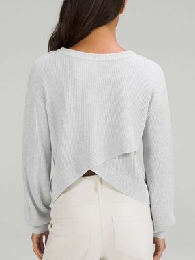 Lululemon athletica  ribbed Reversible Crossover Sweater